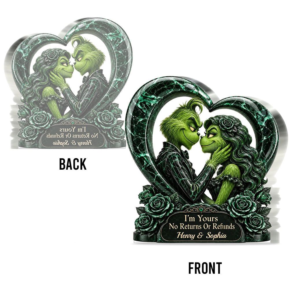 I'm Yours - Personalized Stole Christmas Custom Shaped Acrylic Plaque