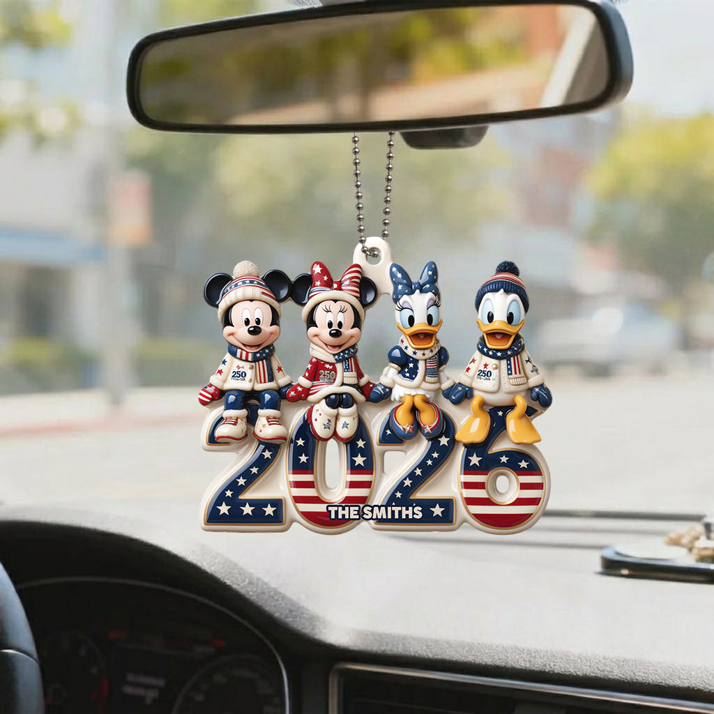 Merry Christmas - Personalized Mouse Premium 3D Ornament