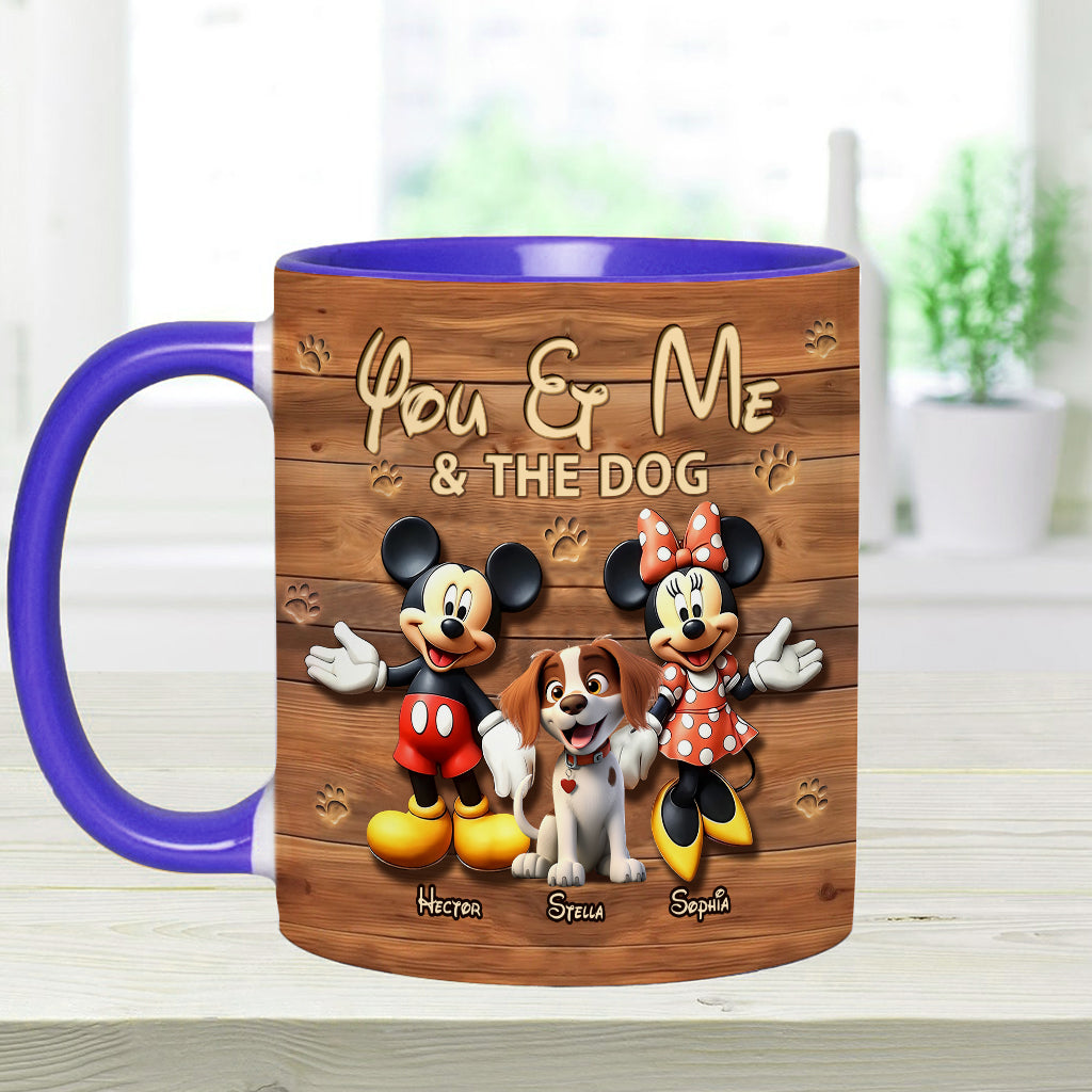 Dog Mom Dog Dad - Personalized Dog Accent Mug