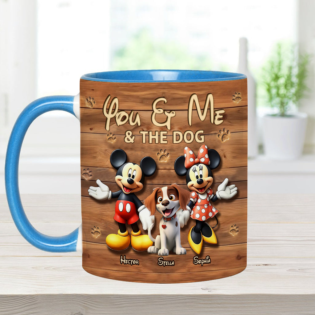 Dog Mom Dog Dad - Personalized Dog Accent Mug