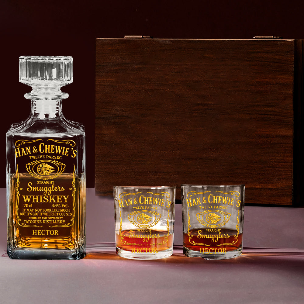 Twelve Parsec - Personalized The Force Whiskey Decanter Set