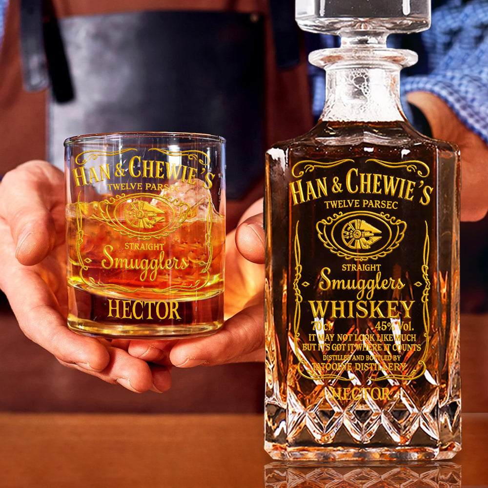 Twelve Parsec - Personalized The Force Whiskey Decanter Set
