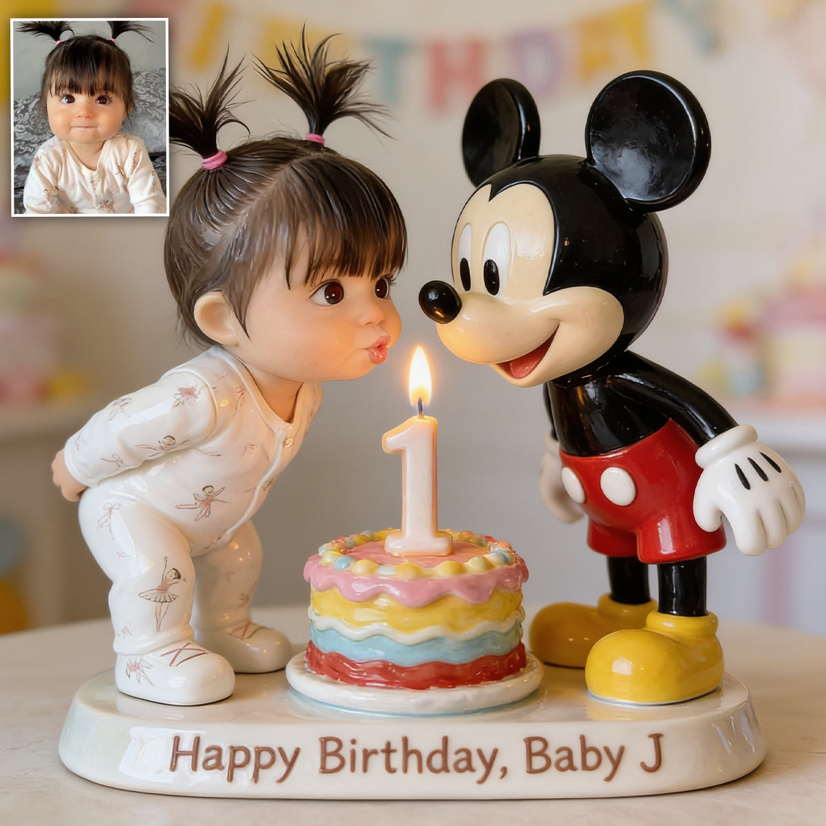 Magical Birthday - Personalized Mouse 3D Plaque