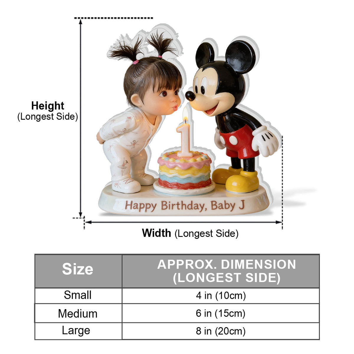 Magical Birthday - Personalized Mouse 3D Plaque