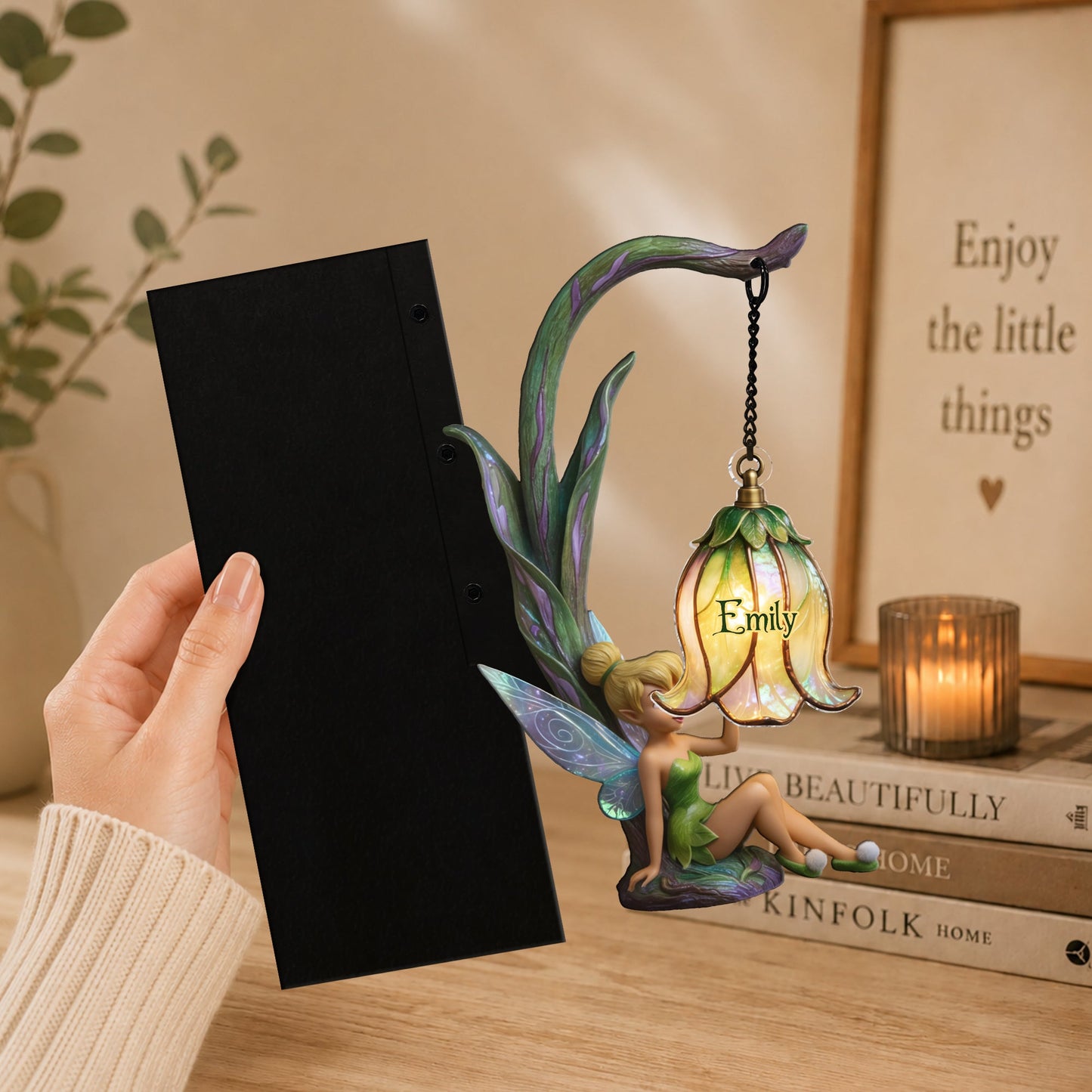 Magical Flower - Personalized Flying Fairy Bookshelf Lamp