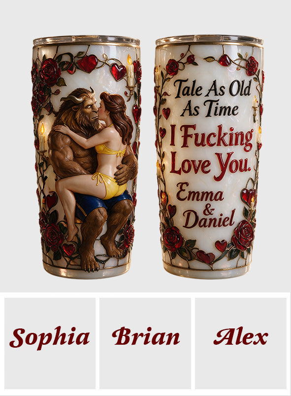 Naughty Fairy Tale - Personalized Beauty And The Beast Tumbler