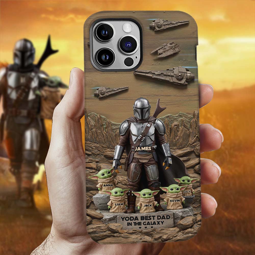 The Best Dad, Grandpa, Uncle,.. - Personalized The Force Full Print Phone Case