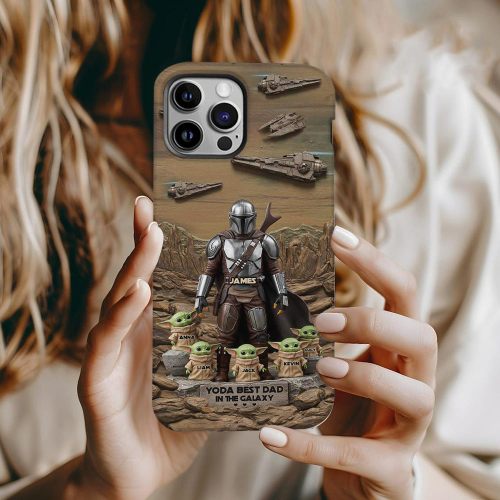 The Best Dad, Grandpa, Uncle,.. - Personalized The Force Full Print Phone Case