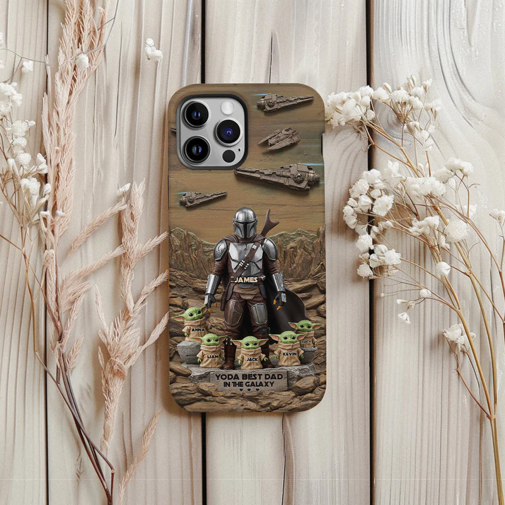 The Best Dad, Grandpa, Uncle,.. - Personalized The Force Full Print Phone Case