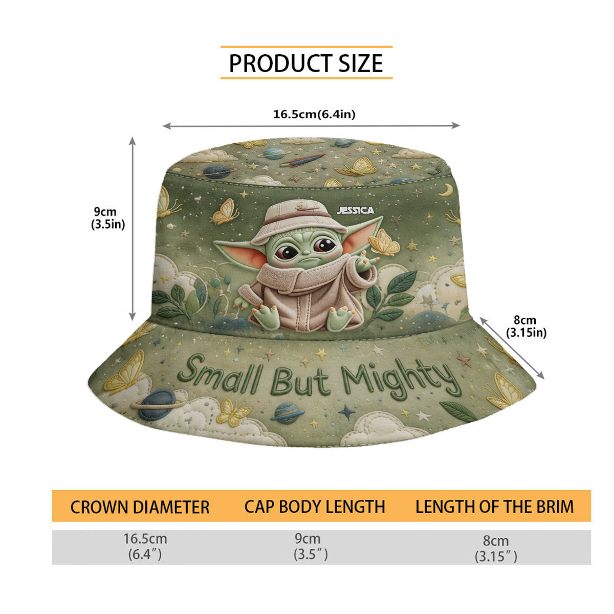 Small But Mighty - Personalized The Force Bucket Hat