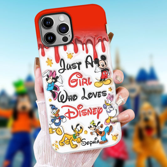 Just A Girl Who Loves Disney - Personalized Mouse Full Print Phone Case