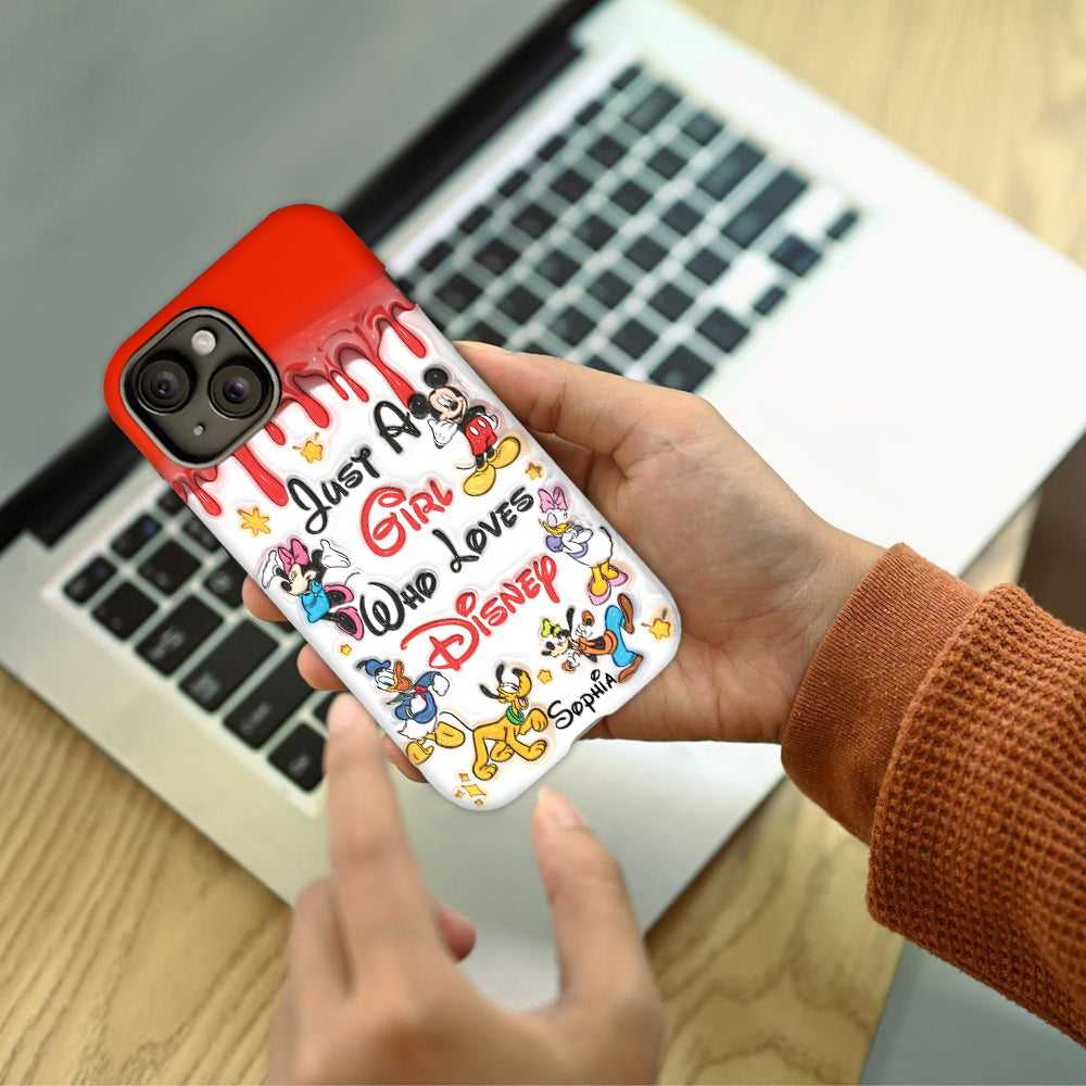 Just A Girl Who Loves Disney - Personalized Mouse Full Print Phone Case