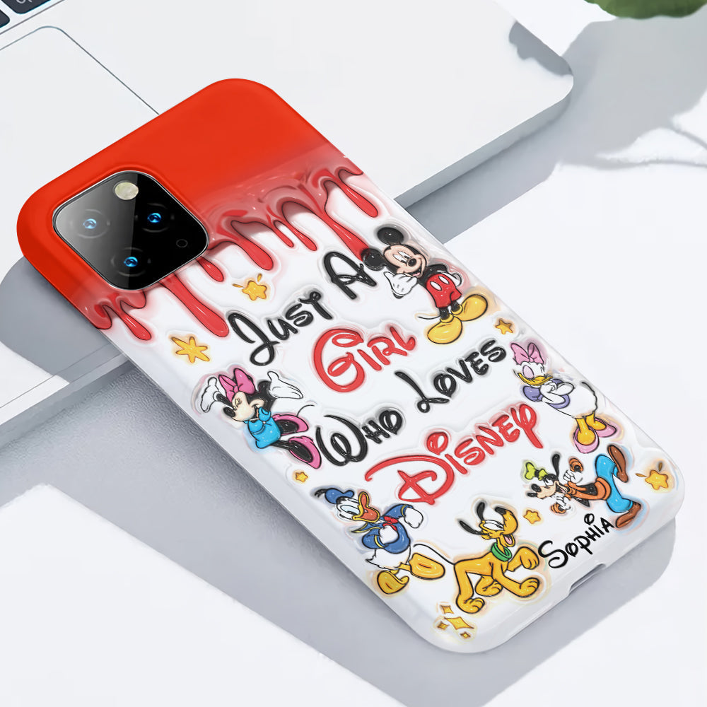 Just A Girl Who Loves Disney - Personalized Mouse Full Print Phone Case