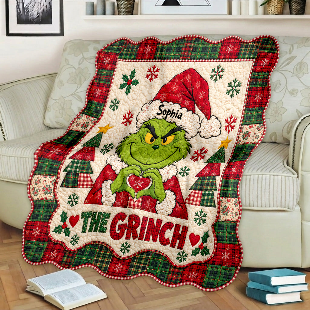 Merry Christmas - Personalized Stole Christmas Shaped Fleece Blanket