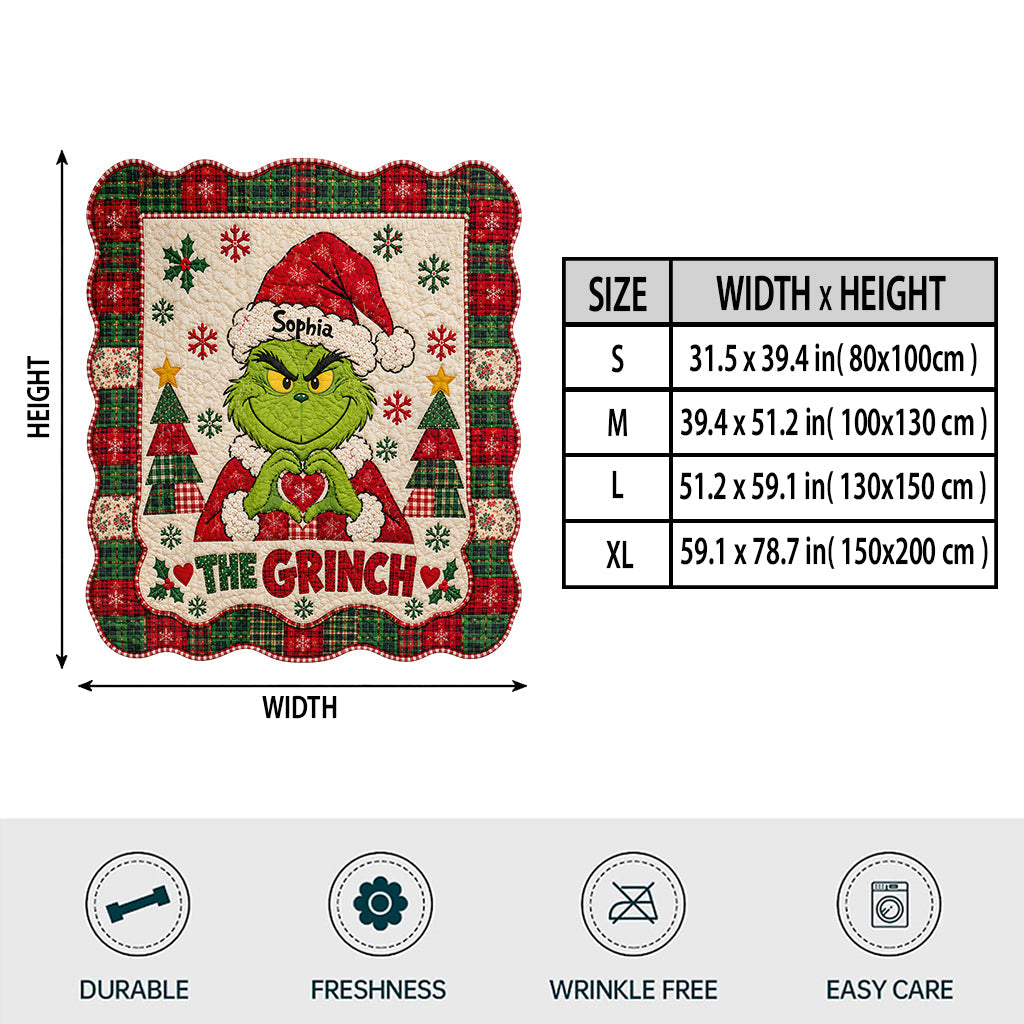 Merry Christmas - Personalized Stole Christmas Shaped Fleece Blanket
