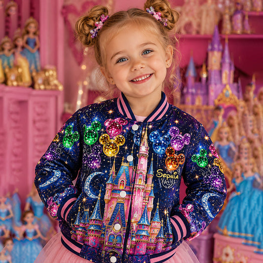 Believe In Magic - Personalized Mouse Varsity Jacket