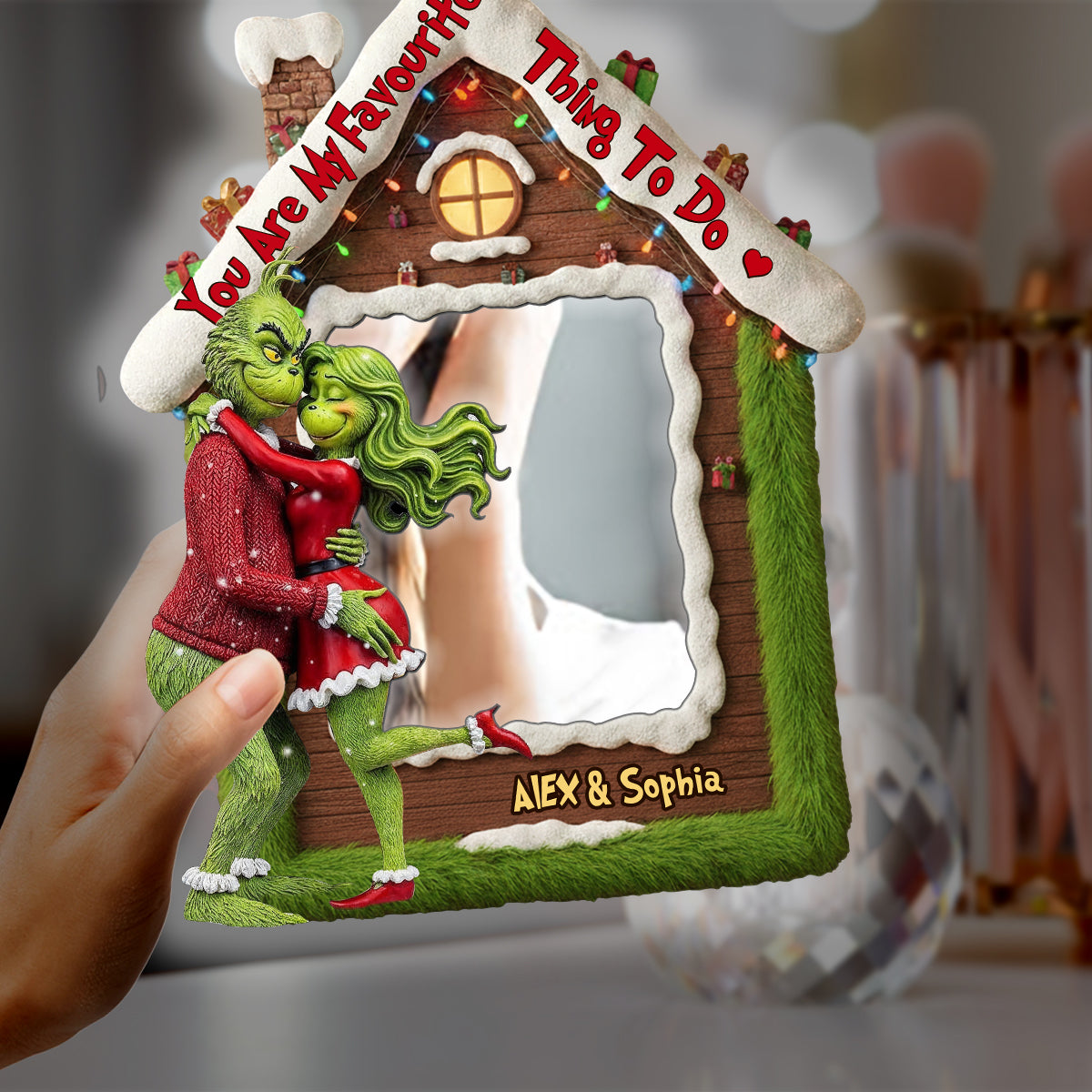 You Stole My Heart - Personalized Stole Christmas Wall Mirror With LED Light
