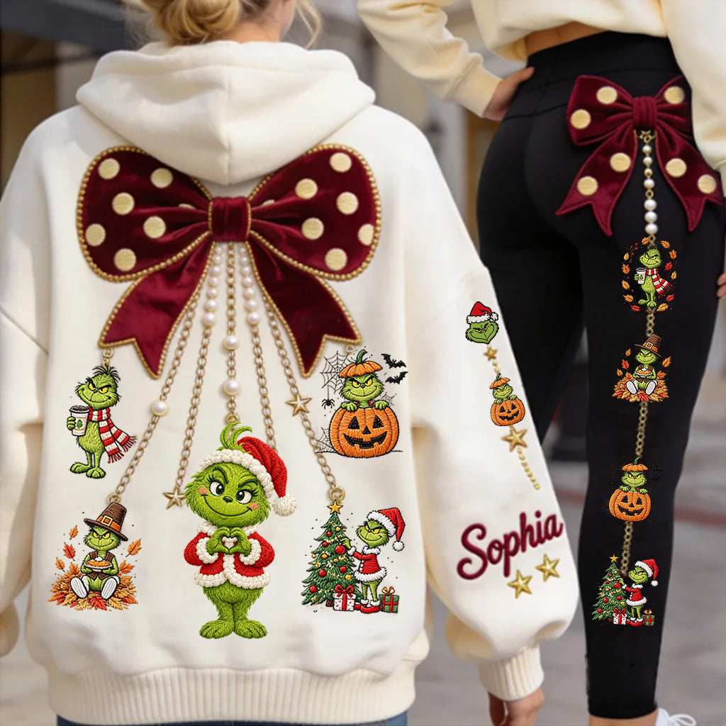 Merry Christmas - Personalized Stole Christmas Hoodie and Leggings