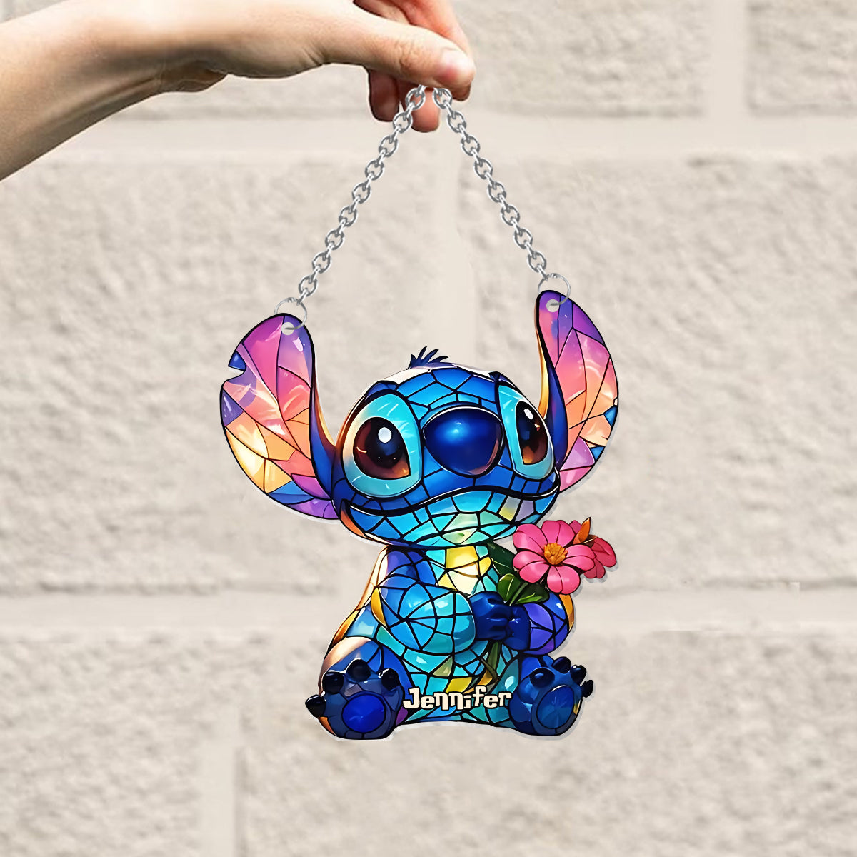 Ohana Means Family - Personalized Ohana Window Hanging Suncatcher Ornament