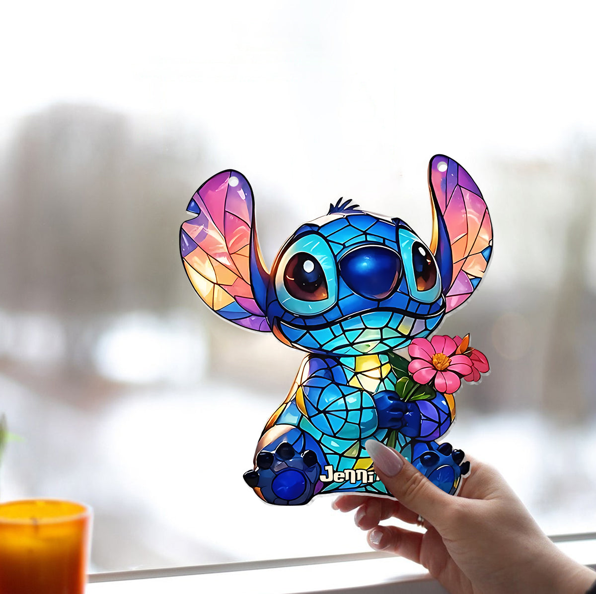 Ohana Means Family - Personalized Ohana Window Hanging Suncatcher Ornament