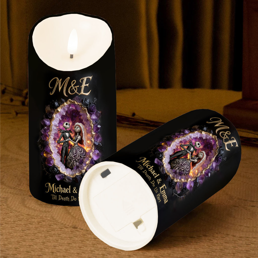 Til Death Do Us Part - Personalized Nightmare Flameless Candle