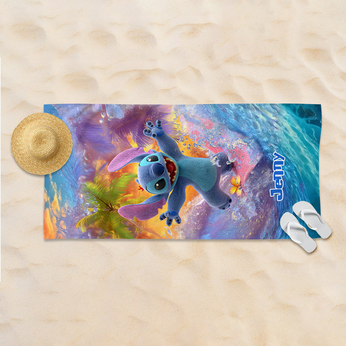 Ohana Beach Summer - Personalized Ohana Quick-dry Beach Towel/ Bath Towel