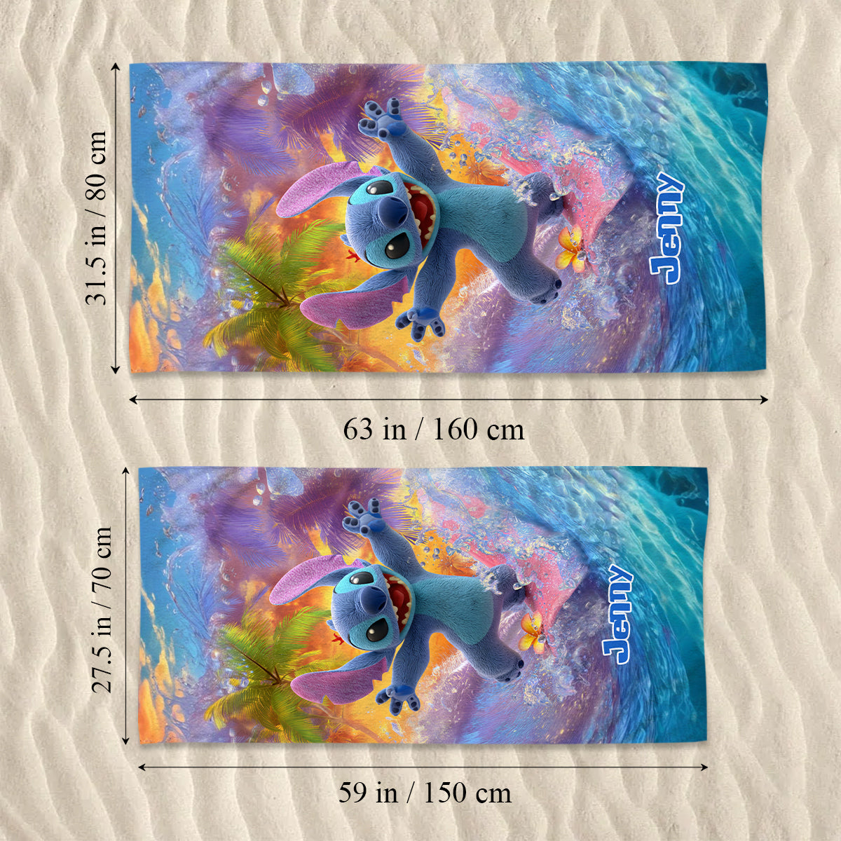 Ohana Beach Summer - Personalized Ohana Quick-dry Beach Towel/ Bath Towel