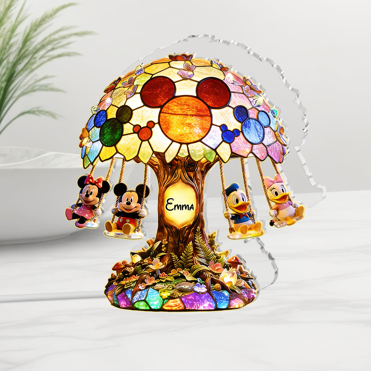 Cartoon Magical Mouse - Personalized Mouse Acrylic LED Night Light