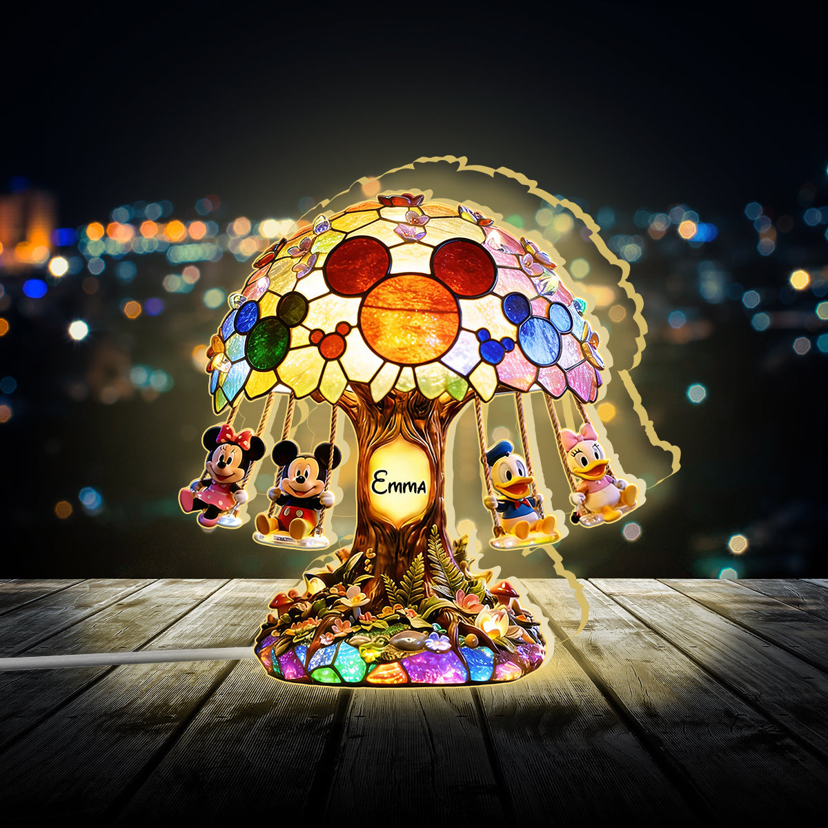 Cartoon Magical Mouse - Personalized Mouse Acrylic LED Night Light