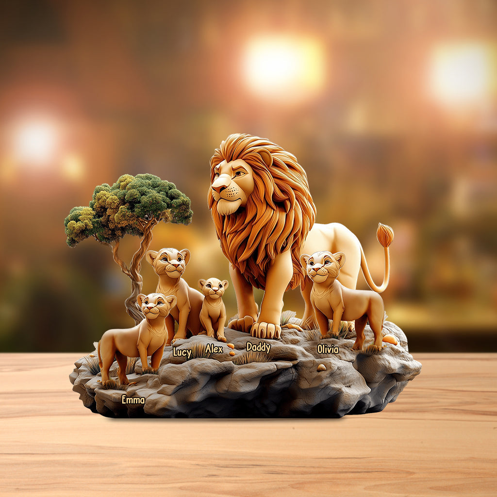 Lion Father - Personalized Custom Shaped Acrylic Plaque