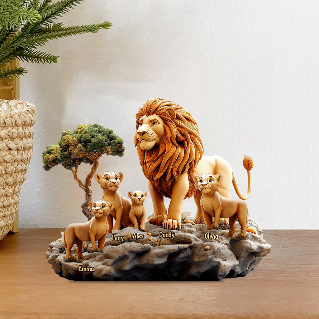 Lion Father - Personalized Custom Shaped Acrylic Plaque