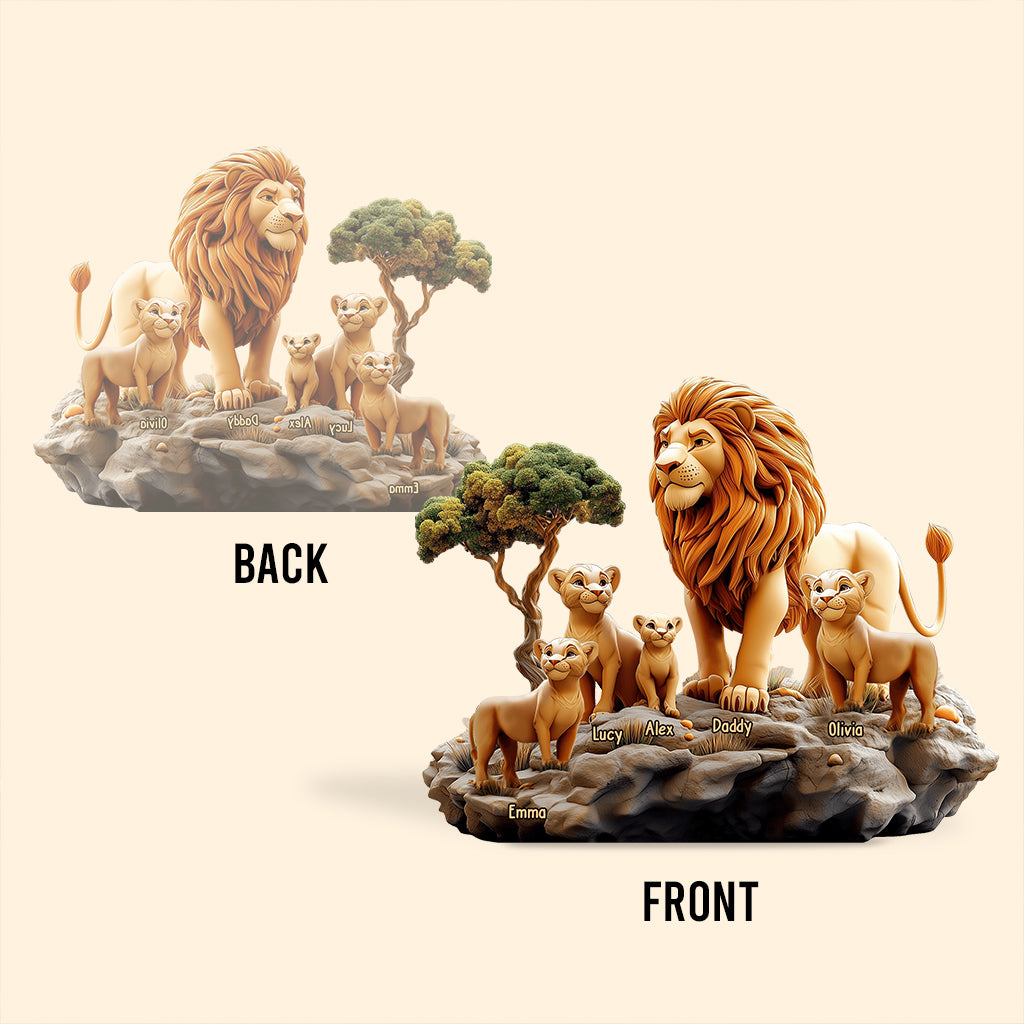 Lion Father - Personalized Custom Shaped Acrylic Plaque
