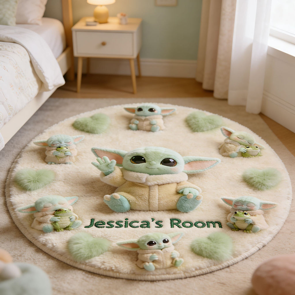 Cute Baby - Personalized The Force Non-Slip Tufted Rug
