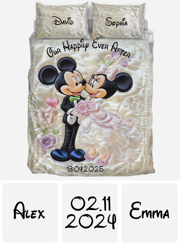 Happily Ever After - Personalized Mouse Bedding Set