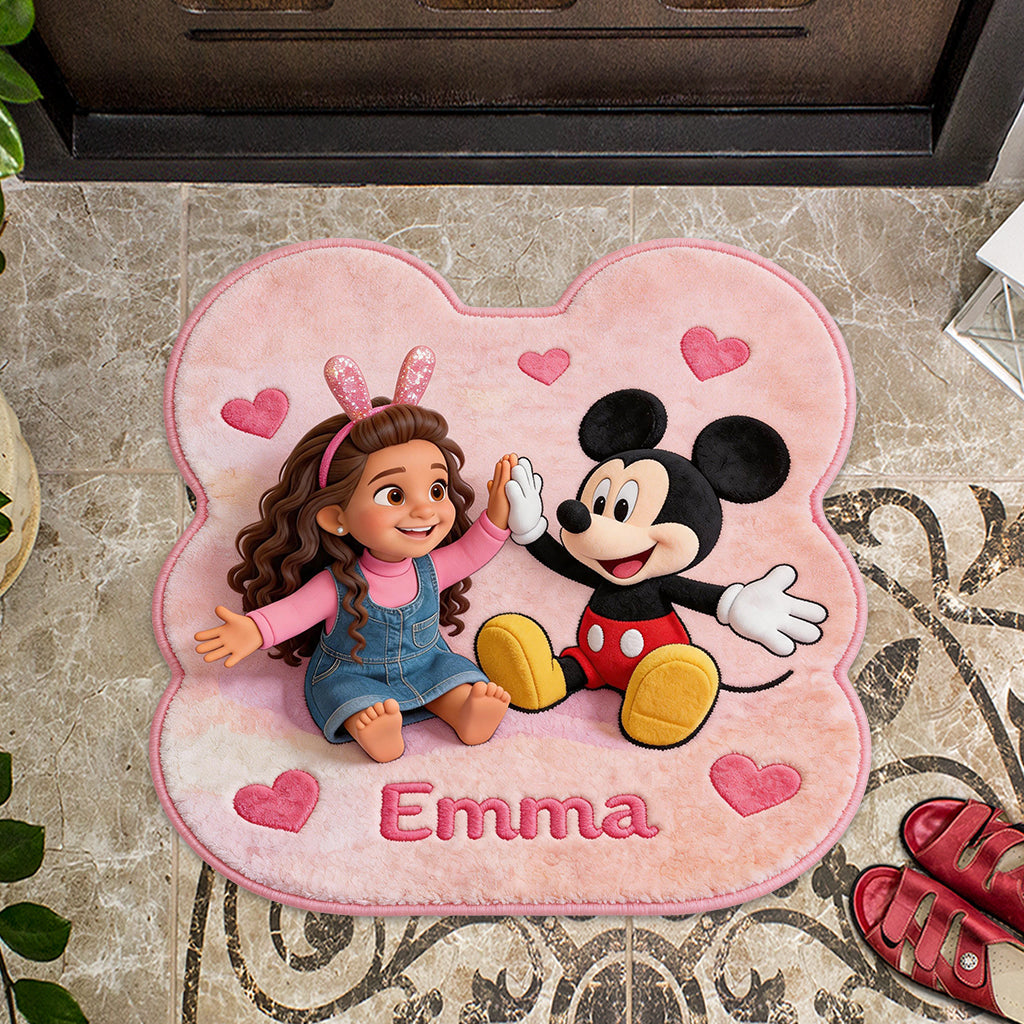 Magic Friends - Personalized Mouse Shaped Doormat/ Rug