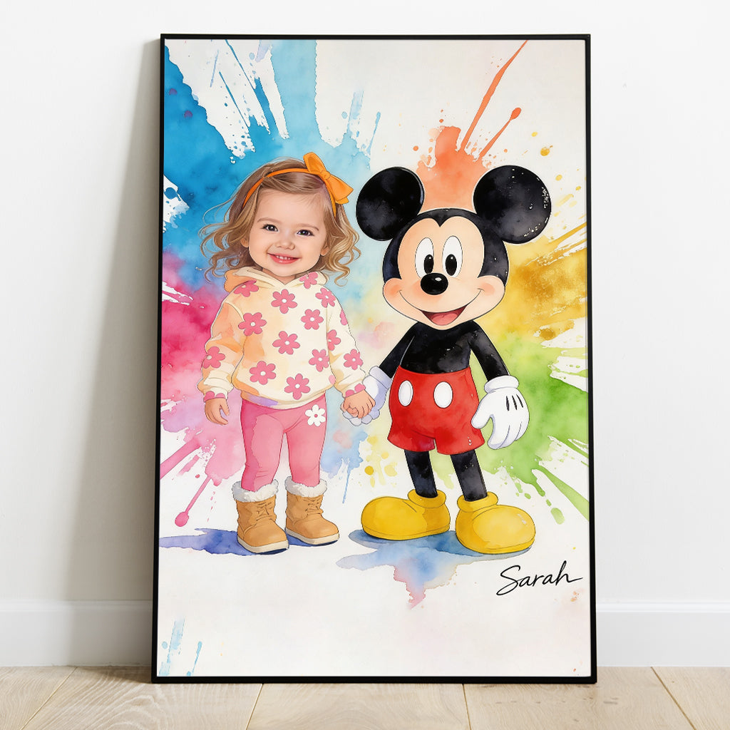 Custom Any Photo - Personalized Mouse Canvas And Poster