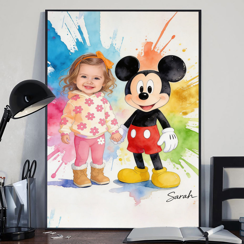 Custom Any Photo - Personalized Mouse Canvas And Poster