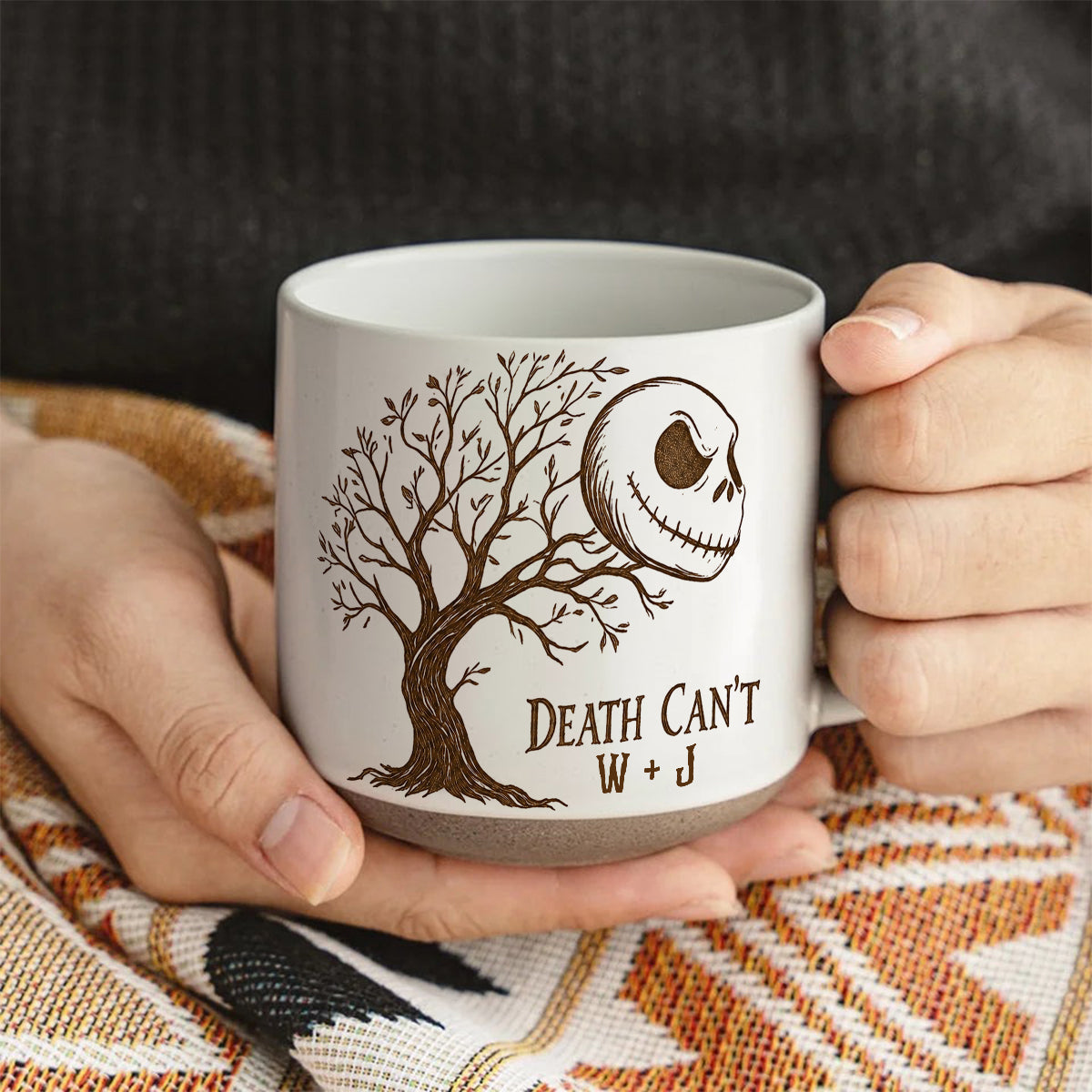 Death Can't Part Us - Personalized Nightmare Printed Pottery Mug