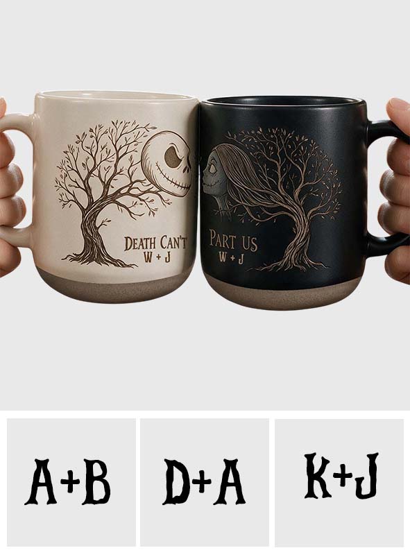 Death Can't Part Us - Personalized Nightmare Printed Pottery Mug