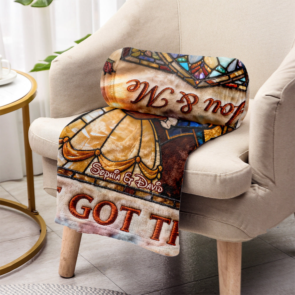 You & Me We Got This - Personalized Beauty And The Beast Blanket