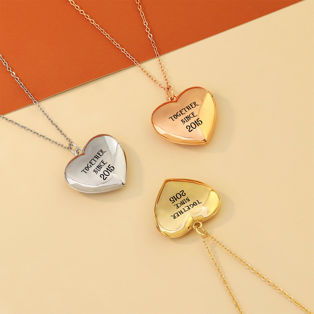 Together Since - Personalized Dragon Locket Pendant Necklace