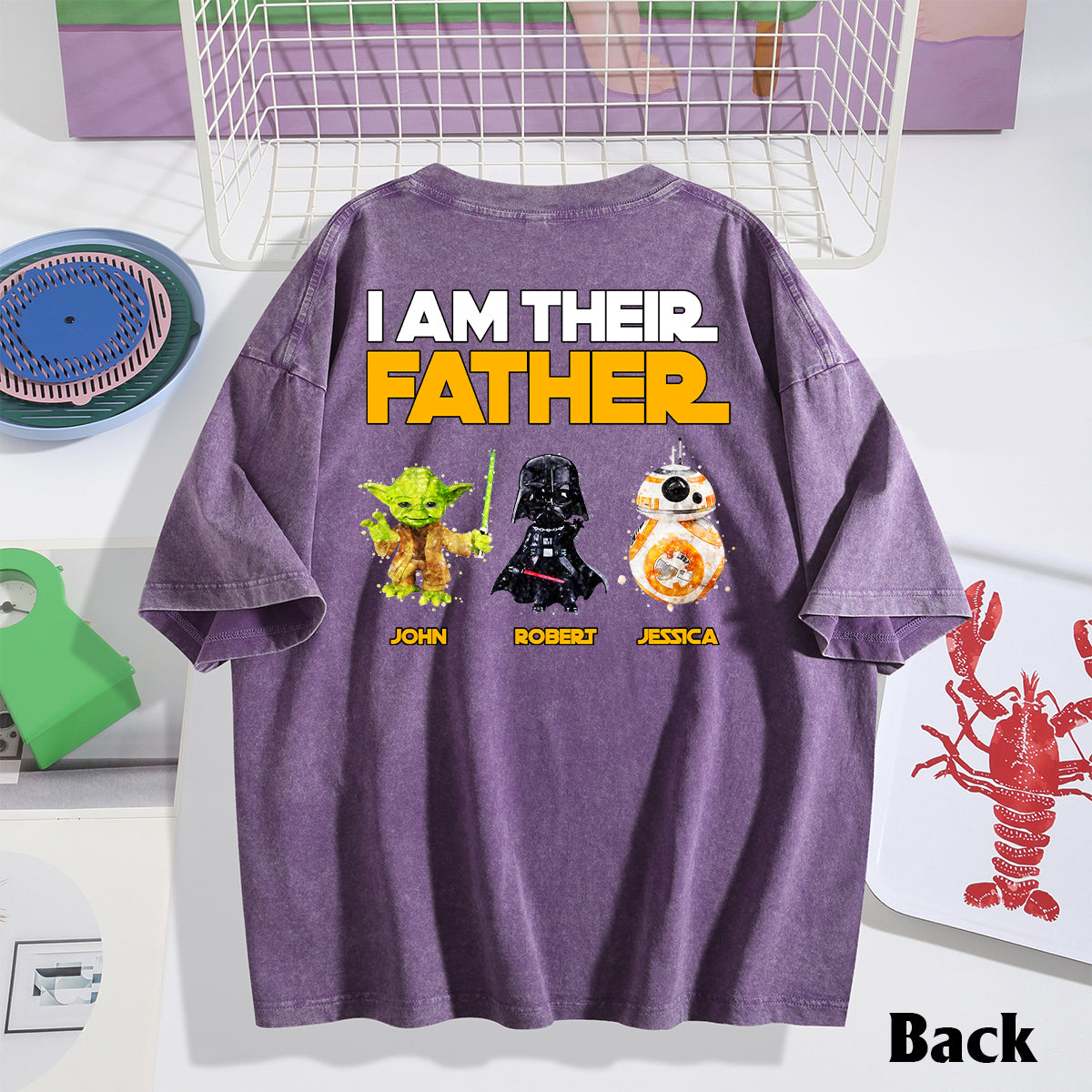 I Am Their Father - Personalized Father Wash T-shirt
