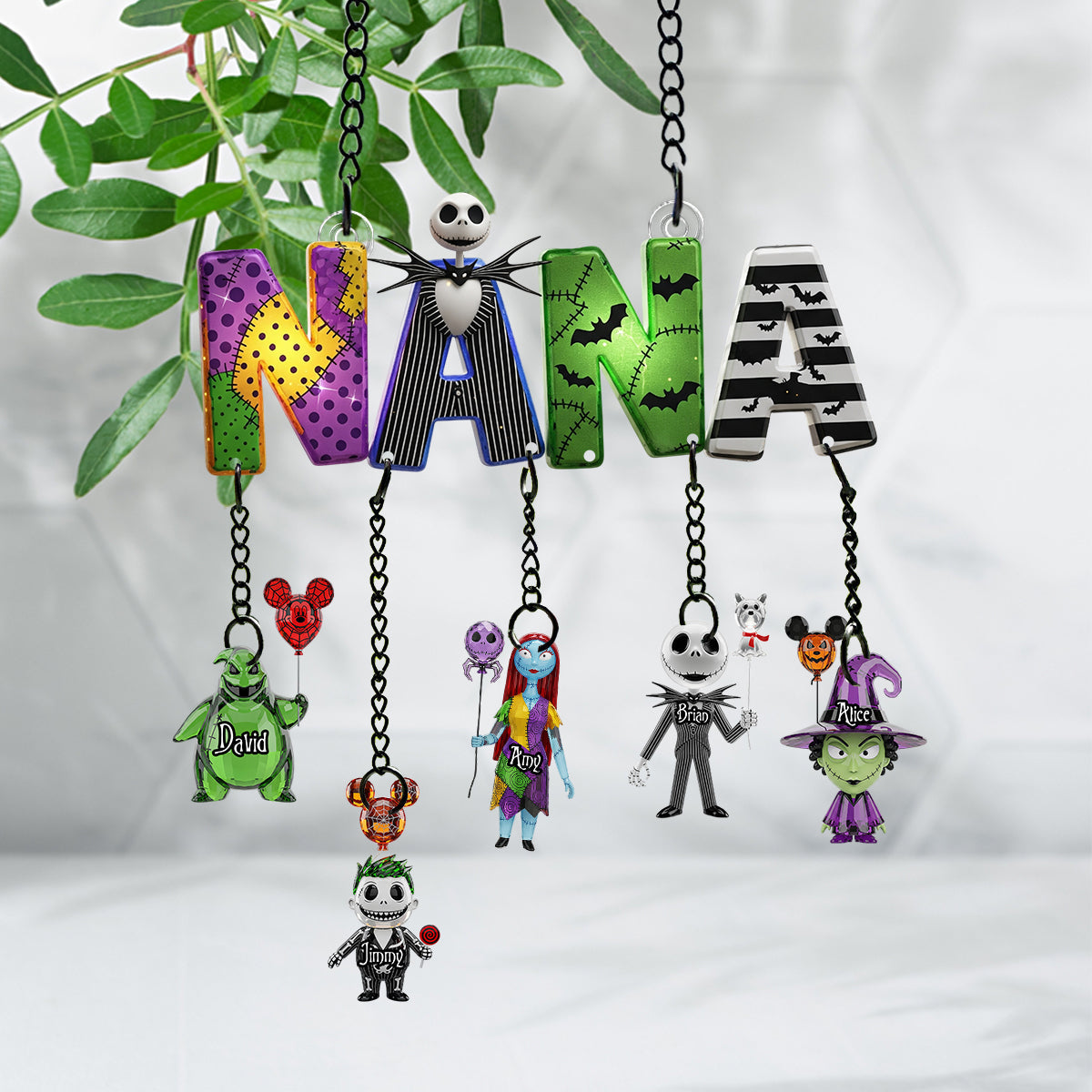 Mother Of Nightmares - Personalized Nightmare Window Hanging Suncatcher With Custom Charms
