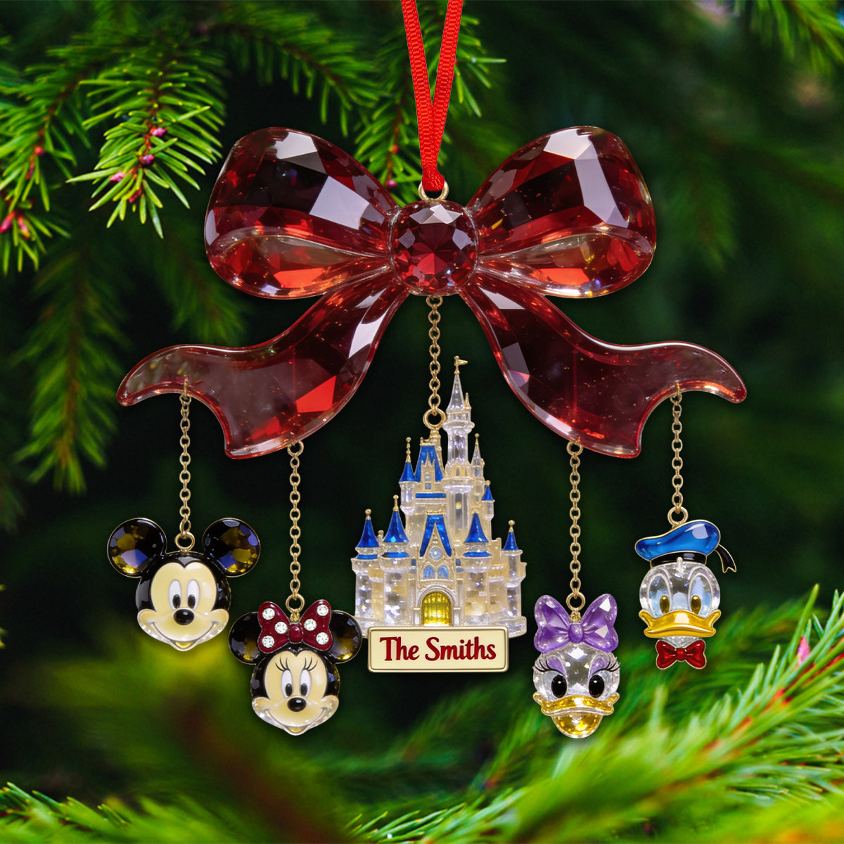 Believe In Magic - Personalized Dream Trip Ornament With Charm