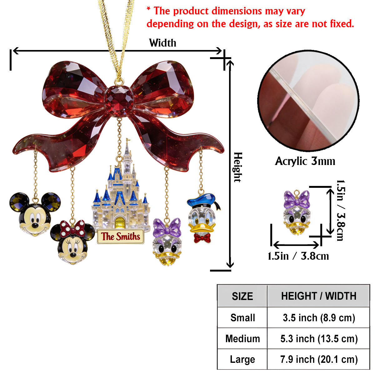 Believe In Magic - Personalized Dream Trip Ornament With Charm