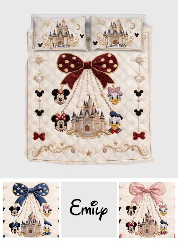 Believe In Magic - Personalized Mouse Quilt Set