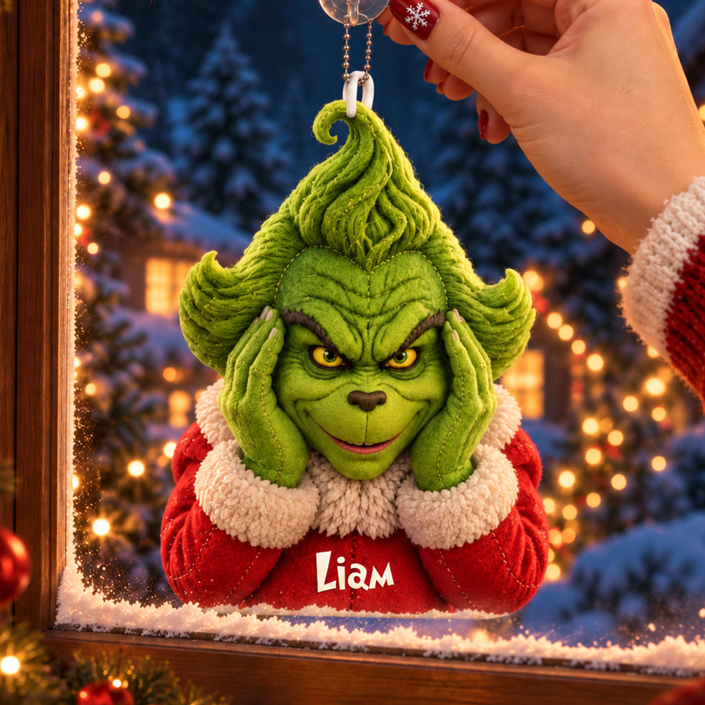 Funny Christmas - Personalized Stole Christmas Plush Keychain