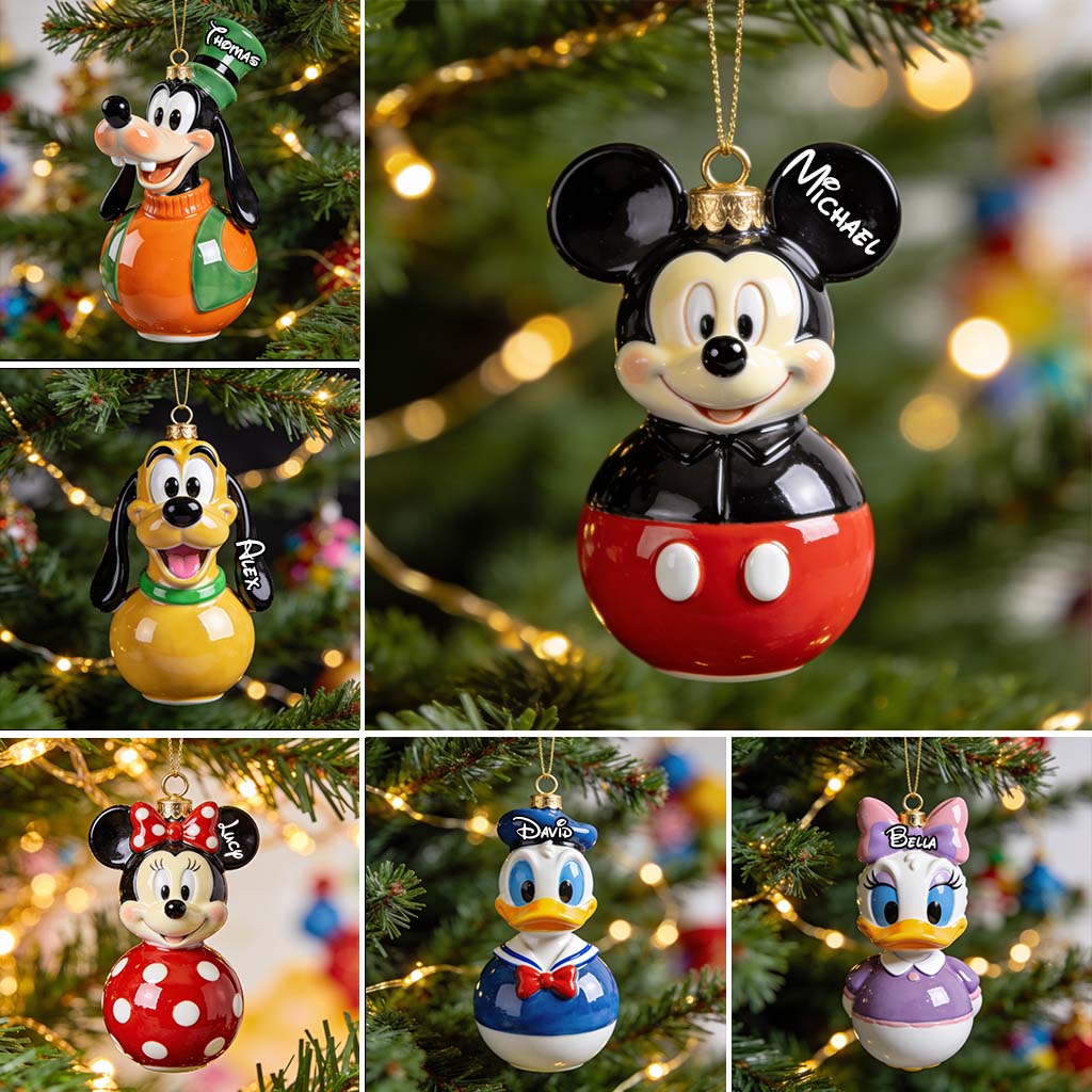 Magical Friends - Personalized Mouse Premium 3D Ornament