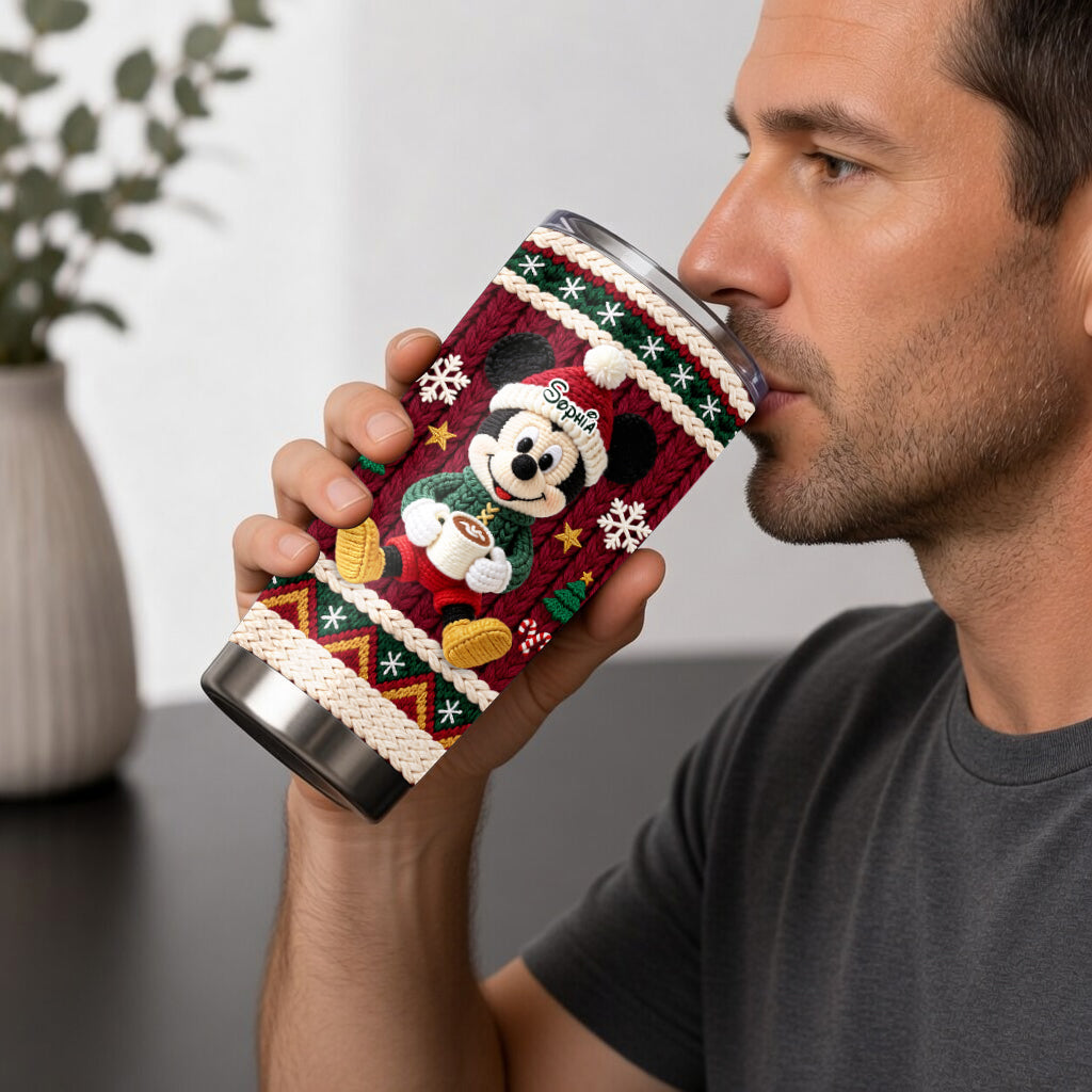 Merry Christmas - Personalized Mouse Tumbler