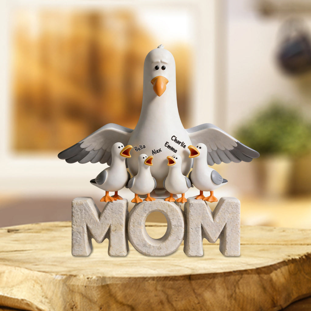 Seagulls Motherhood - Personalized Mother Custom Shaped Acrylic Plaque